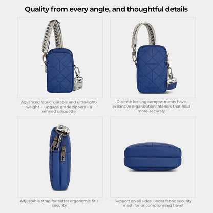 Anti-Theft Boho 2 Compartment Phone Crossbody