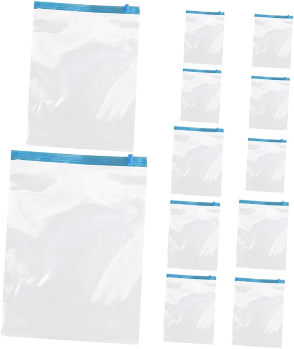 12pcs Hand Roll up Vacuum Compression Bags 35x50cm 40x60cm Pa+pe 7-layer Reusable Space Saving Travel Organizer for Suitcases and Clothing Storage