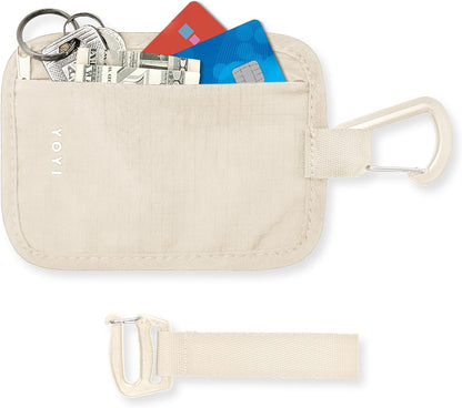 RFID Blocking Hidden Stash Clip, Travel Wallet Water-Repellent