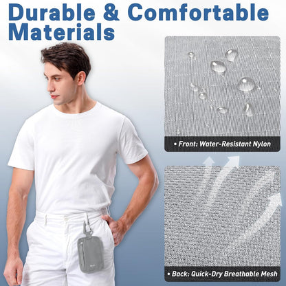RFID Blocking Hidden Stash Clip, Travel Wallet Water-Repellent