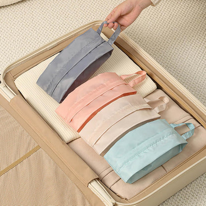 Water Travel Organiser with Carry Handle Foldable Storage for Clothes Cosmetics Toiletries Travel Underwear Storage Bag
