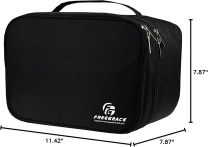 Travel Organizer Underwear Bag - Large Double Layer Packing Storage Bag – Fits Large Bra, Socks, Underpants, Cosmetic, Toiletry kit