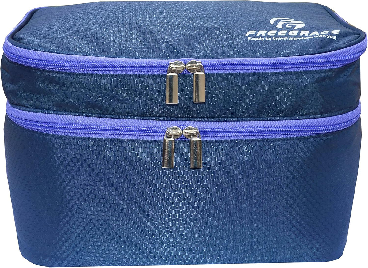 Travel Organizer Underwear Bag - Large Double Layer Packing Storage Bag – Fits Large Bra, Socks, Underpants, Cosmetic, Toiletry kit