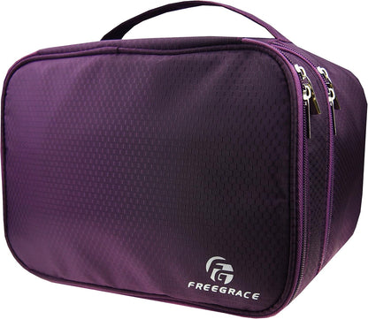 Travel Organizer Underwear Bag - Large Double Layer Packing Storage Bag – Fits Large Bra, Socks, Underpants, Cosmetic, Toiletry kit