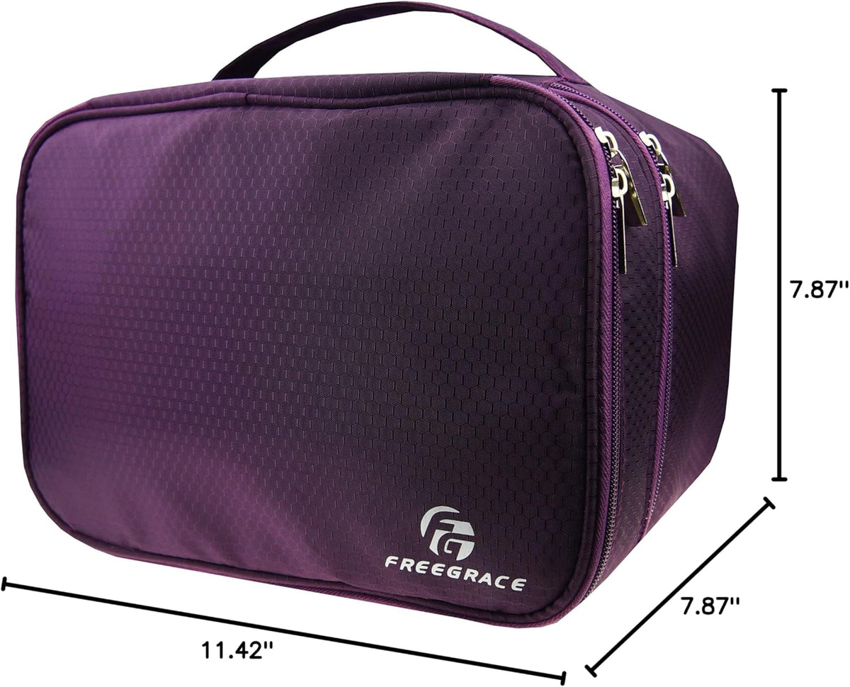 Travel Organizer Underwear Bag - Large Double Layer Packing Storage Bag – Fits Large Bra, Socks, Underpants, Cosmetic, Toiletry kit