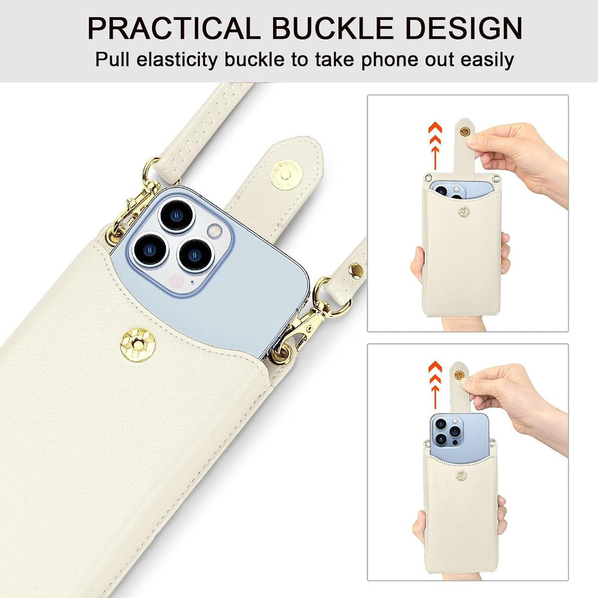 Small Crossbody Cell Phone Purse for Women Vegan Leather Crossbody Phone Bag with RFID Card Slots Adjustable Strap