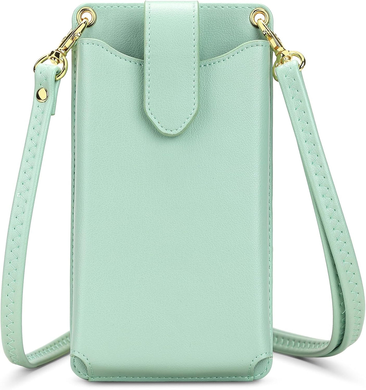 Small Crossbody Cell Phone Purse for Women Vegan Leather Crossbody Phone Bag with RFID Card Slots Adjustable Strap