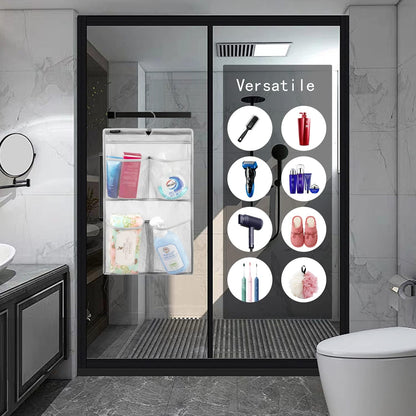 Mesh Shower Organizer Hanging Caddy Quick Dry Bathroom Storage for Toiletry Accessories with Rotating Hanger (12 Pockets)