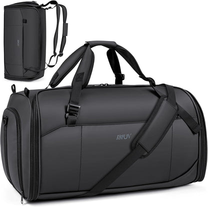 Convertible Garment Bags for Travel - Carry on Garment Duffle Bag with Backpack Straps for Men Women, 4 in 1 Large Travel Duffel Bags with Shoes Compartment Hanging Suit Dress Weekender Bag 3pcs Set