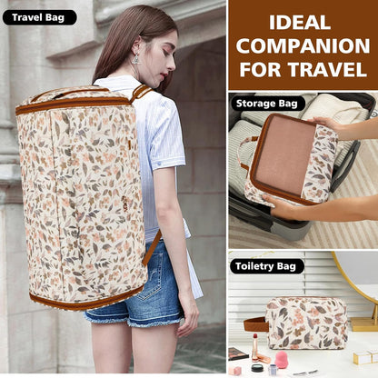 Convertible Garment Bags for Travel - Carry on Garment Duffle Bag with Backpack Straps for Men Women, 4 in 1 Large Travel Duffel Bags with Shoes Compartment Hanging Suit Dress Weekender Bag 3pcs Set