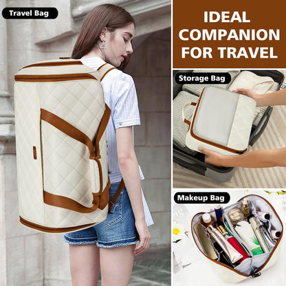 Convertible Garment Bags for Travel - Carry on Garment Duffle Bag with Backpack Straps for Men Women, 4 in 1 Large Travel Duffel Bags with Shoes Compartment Hanging Suit Dress Weekender Bag 3pcs Set