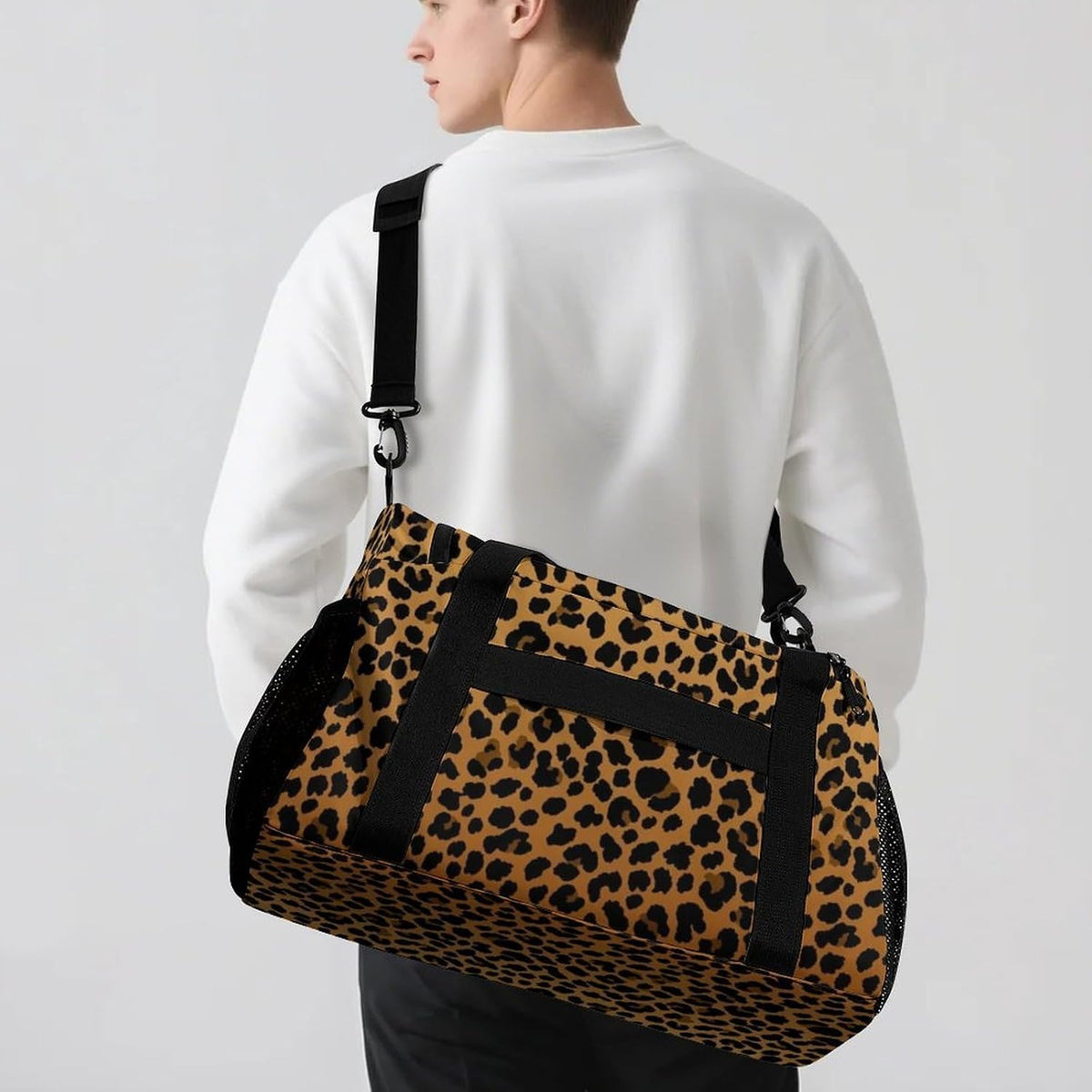 Foldable Carry On Travel Duffel Weekender Bag Lightweight Overnight Tote Bag for Men Women Sport