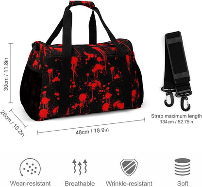 Foldable Carry On Travel Duffel Weekender Bag Lightweight Overnight Tote Bag for Men Women Sport