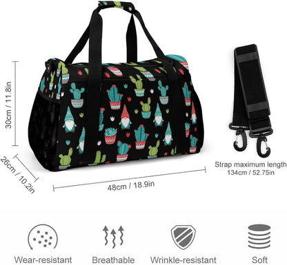 Foldable Carry On Travel Duffel Weekender Bag Lightweight Overnight Tote Bag for Men Women Sport