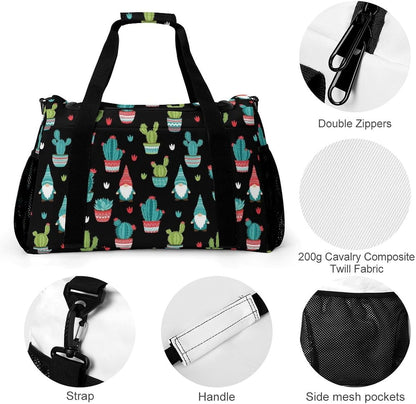 Foldable Carry On Travel Duffel Weekender Bag Lightweight Overnight Tote Bag for Men Women Sport