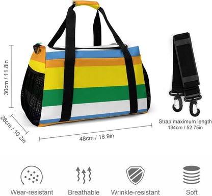 Foldable Carry On Travel Duffel Weekender Bag Lightweight Overnight Tote Bag for Men Women Sport
