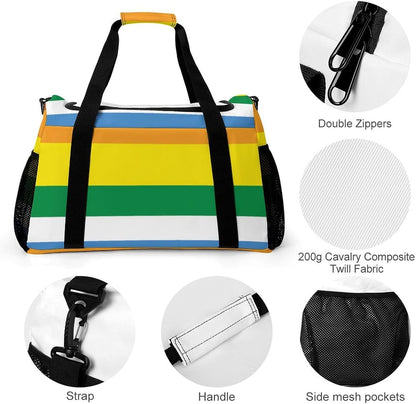Foldable Carry On Travel Duffel Weekender Bag Lightweight Overnight Tote Bag for Men Women Sport