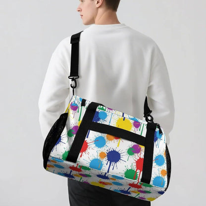 Foldable Carry On Travel Duffel Weekender Bag Lightweight Overnight Tote Bag for Men Women Sport