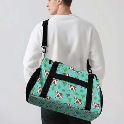 Foldable Carry On Travel Duffel Weekender Bag Lightweight Overnight Tote Bag for Men Women Sport
