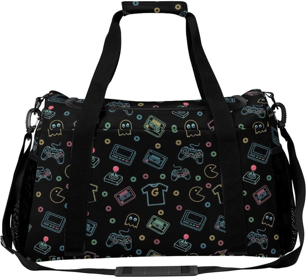 Foldable Carry On Travel Duffel Weekender Bag Lightweight Overnight Tote Bag for Men Women Sport