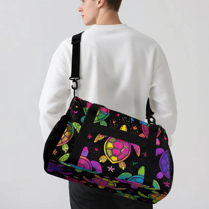 Foldable Carry On Travel Duffel Weekender Bag Lightweight Overnight Tote Bag for Men Women Sport