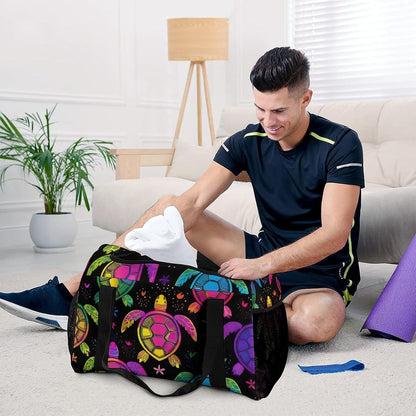 Foldable Carry On Travel Duffel Weekender Bag Lightweight Overnight Tote Bag for Men Women Sport