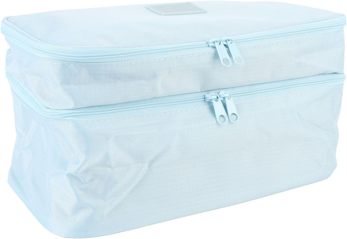 Packing Cubes, Dual Layer Luggage Travel Bags with Separate Compartments for Underwear Socks Bra Cosmetic Toiletry