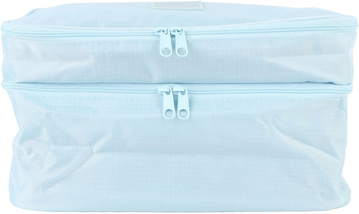Packing Cubes, Dual Layer Luggage Travel Bags with Separate Compartments for Underwear Socks Bra Cosmetic Toiletry