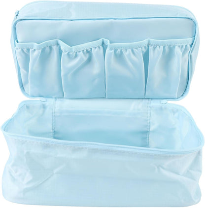 Packing Cubes, Dual Layer Luggage Travel Bags with Separate Compartments for Underwear Socks Bra Cosmetic Toiletry