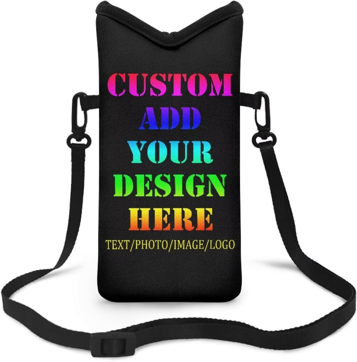 Women Men Crossbody Phone Bag Lightweight Neoprene Cellphone Case Waterproof Phone Carry Pouch for iPhone 15/14/ 13 Pro Max, for Samsung S24, S23+, A25, A35, Hummingbird Floral Pattern - Colors A