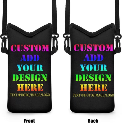Women Men Crossbody Phone Bag Lightweight Neoprene Cellphone Case Waterproof Phone Carry Pouch for iPhone 15/14/ 13 Pro Max, for Samsung S24, S23+, A25, A35, Hummingbird Floral Pattern - Colors A