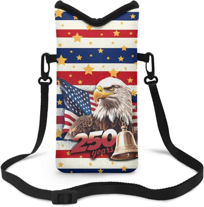 Women Men Crossbody Phone Bag Lightweight Neoprene Cellphone Case Waterproof Phone Carry Pouch for iPhone 15/14/ 13 Pro Max, for Samsung S24, S23+, A25, A35, Hummingbird Floral Pattern - Colors A