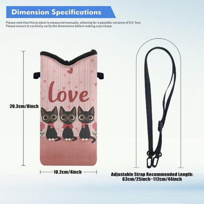 Women Men Crossbody Phone Bag Lightweight Neoprene Cellphone Case Waterproof Phone Carry Pouch for iPhone 15/14/ 13 Pro Max, for Samsung S24, S23+, A25, A35, Hummingbird Floral Pattern - Colors A