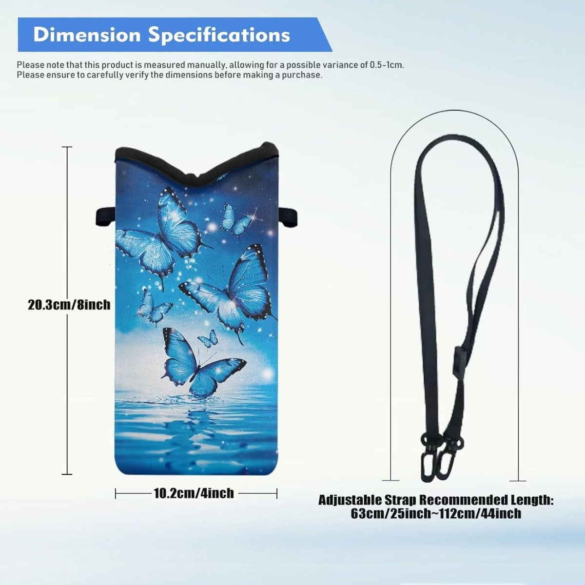 Women Men Crossbody Phone Bag Lightweight Neoprene Cellphone Case Waterproof Phone Carry Pouch for iPhone 15/14/ 13 Pro Max, for Samsung S24, S23+, A25, A35, Hummingbird Floral Pattern - Colors A