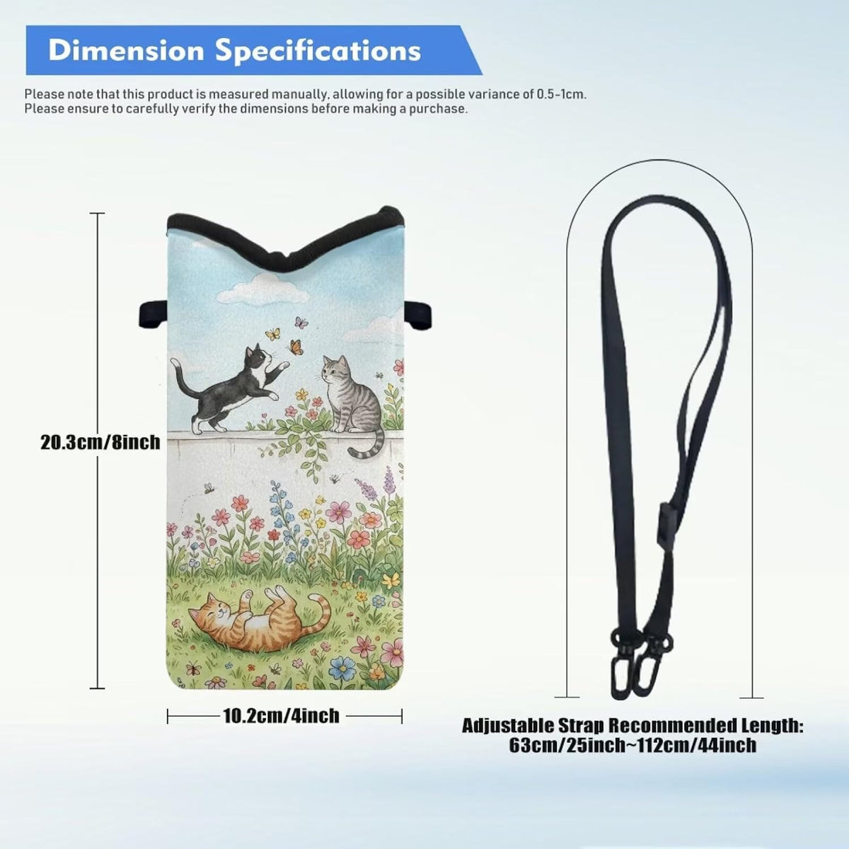 Women Men Crossbody Phone Bag Lightweight Neoprene Cellphone Case Waterproof Phone Carry Pouch for iPhone 15/14/ 13 Pro Max, for Samsung S24, S23+, A25, A35, Hummingbird Floral Pattern - Colors A
