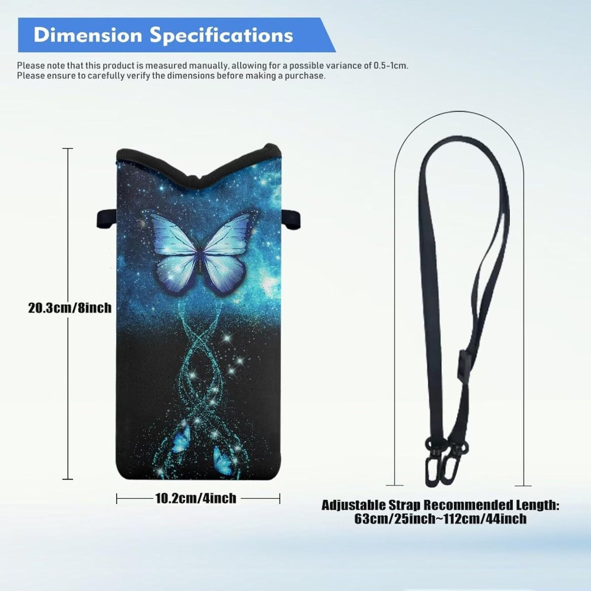 Women Men Crossbody Phone Bag Lightweight Neoprene Cellphone Case Waterproof Phone Carry Pouch for iPhone 15/14/ 13 Pro Max, for Samsung S24, S23+, A25, A35, Hummingbird Floral Pattern - Colors A