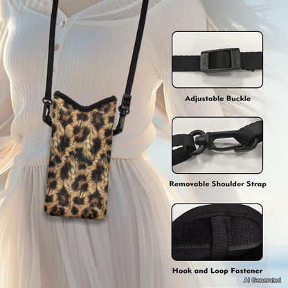 Women Men Crossbody Phone Bag Lightweight Neoprene Cellphone Case Waterproof Phone Carry Pouch for iPhone 15/14/ 13 Pro Max, for Samsung S24, S23+, A25, A35, Hummingbird Floral Pattern - Colors A