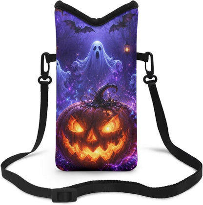 Women Men Crossbody Phone Bag Lightweight Neoprene Cellphone Case Waterproof Phone Carry Pouch for iPhone 15/14/ 13 Pro Max, for Samsung S24, S23+, A25, A35, Hummingbird Floral Pattern - Colors A