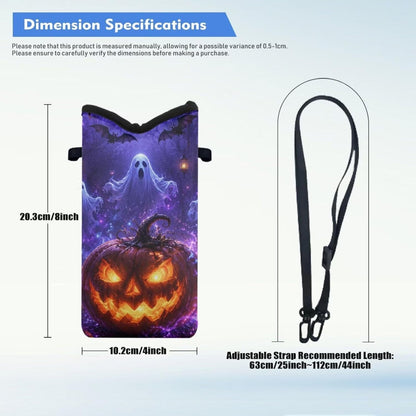 Women Men Crossbody Phone Bag Lightweight Neoprene Cellphone Case Waterproof Phone Carry Pouch for iPhone 15/14/ 13 Pro Max, for Samsung S24, S23+, A25, A35, Hummingbird Floral Pattern - Colors A