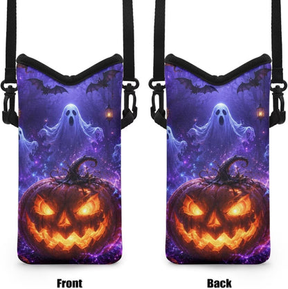 Women Men Crossbody Phone Bag Lightweight Neoprene Cellphone Case Waterproof Phone Carry Pouch for iPhone 15/14/ 13 Pro Max, for Samsung S24, S23+, A25, A35, Hummingbird Floral Pattern - Colors A