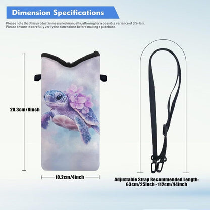 Women Men Crossbody Phone Bag Lightweight Neoprene Cellphone Case Waterproof Phone Carry Pouch for iPhone 15/14/ 13 Pro Max, for Samsung S24, S23+, A25, A35, Hummingbird Floral Pattern - Colors A