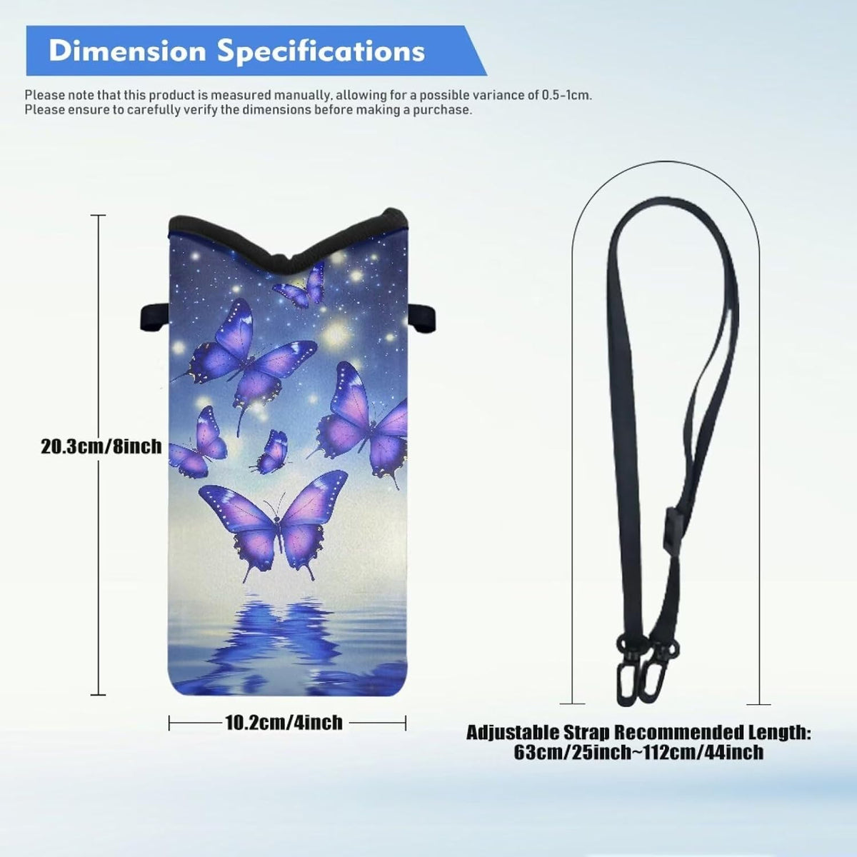 Women Men Crossbody Phone Bag Lightweight Neoprene Cellphone Case Waterproof Phone Carry Pouch for iPhone 15/14/ 13 Pro Max, for Samsung S24, S23+, A25, A35, Hummingbird Floral Pattern - Colors A