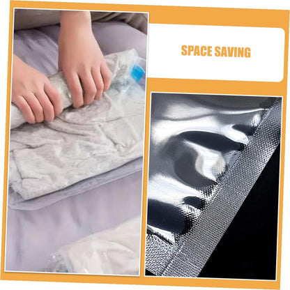12pcs Vacuum Compression Bags Hand Roll up Travel Packaging Pouches Pa+pe Material 35x50cm 40x60cm Space Saving Clothing Storage Bags for Suitcases and Travel