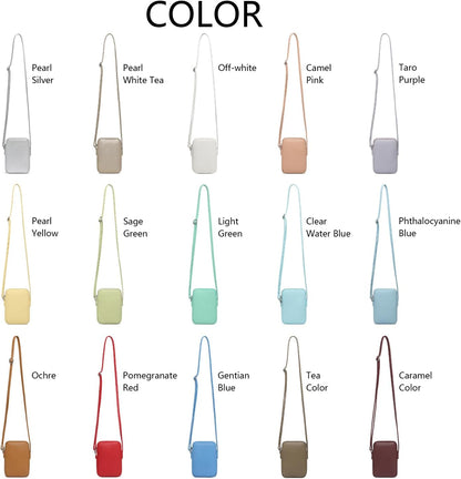 Small Crossbody Cell Phone Purse for Women Lightweight Shoulder Wallet Bag with Card Slots - Colors A
