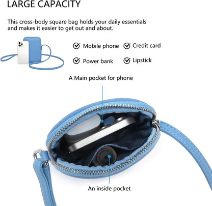 Small Crossbody Cell Phone Purse for Women Lightweight Shoulder Wallet Bag with Card Slots - Colors A