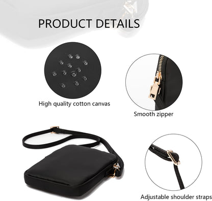 Small Crossbody Cell Phone Purse for Women Lightweight Shoulder Wallet Bag with Card Slots - Colors A