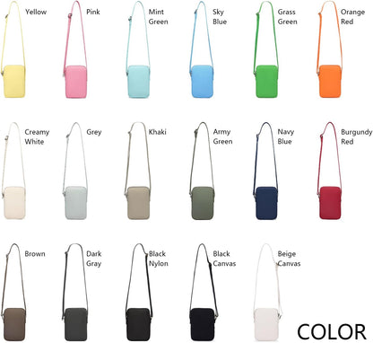 Small Crossbody Cell Phone Purse for Women Lightweight Shoulder Wallet Bag with Card Slots - Colors A