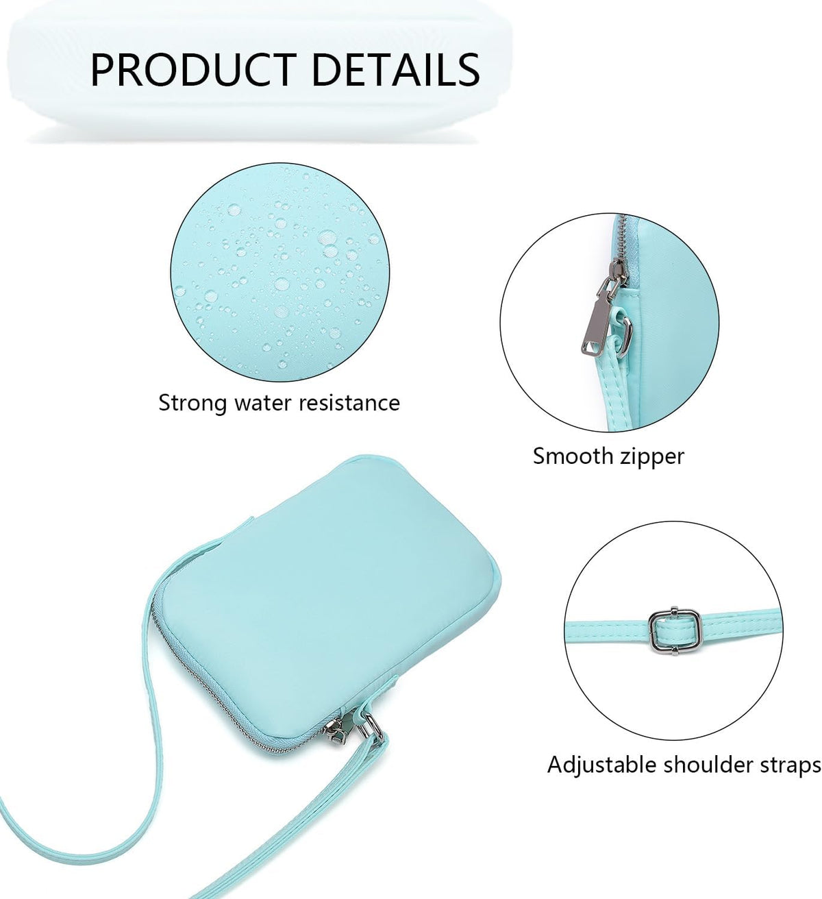 Small Crossbody Cell Phone Purse for Women Lightweight Shoulder Wallet Bag with Card Slots - Colors A