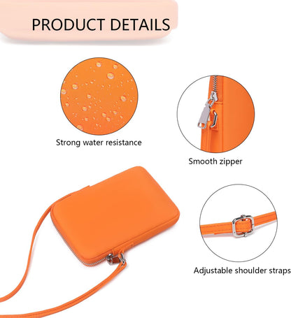 Small Crossbody Cell Phone Purse for Women Lightweight Shoulder Wallet Bag with Card Slots - Colors A