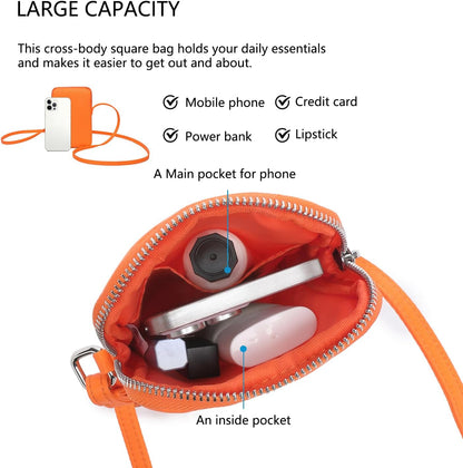 Small Crossbody Cell Phone Purse for Women Lightweight Shoulder Wallet Bag with Card Slots - Colors A
